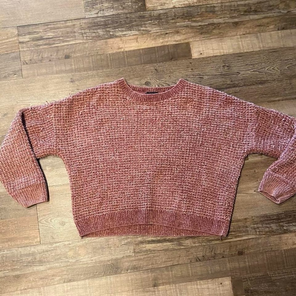 Cozy Pink Knit Sweater from Express!